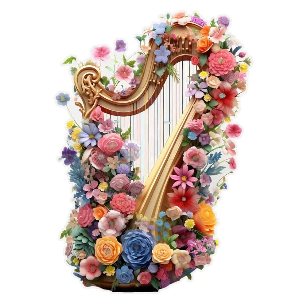 Harp wooden jigsaw puzzle